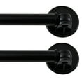 thumbnail image 1 of Turquoize 2 Pack Adjustable Magnetic Curtain Rods 16 to 28 inch Multi-Use for Iron and Steel Place with Upgraded Rotating Head, Black, 1 of 8