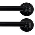 thumbnail image 1 of Turquoize 2 Pack Adjustable Magnetic Curtain Rods 16 to 28 inch Multi-Use for Iron and Steel Place with Upgraded Rotating Head, Black, 1 of 11