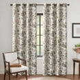 thumbnail image 1 of Turquoize Blackout Curtains 2 Panels Set Floral Print Drapes for Bedroom Thermal Insulated Grommet Window Curtain for Living Room(52"x 84",Sage Brown Floral), 1 of 6