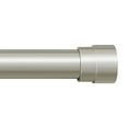 thumbnail image 1 of Turquoize Modern Decorative Adjustable Single Curtain Rod Telescoping 0.75" Diameter for Windows 66-120 Inches ,Nickel, 1 of 6