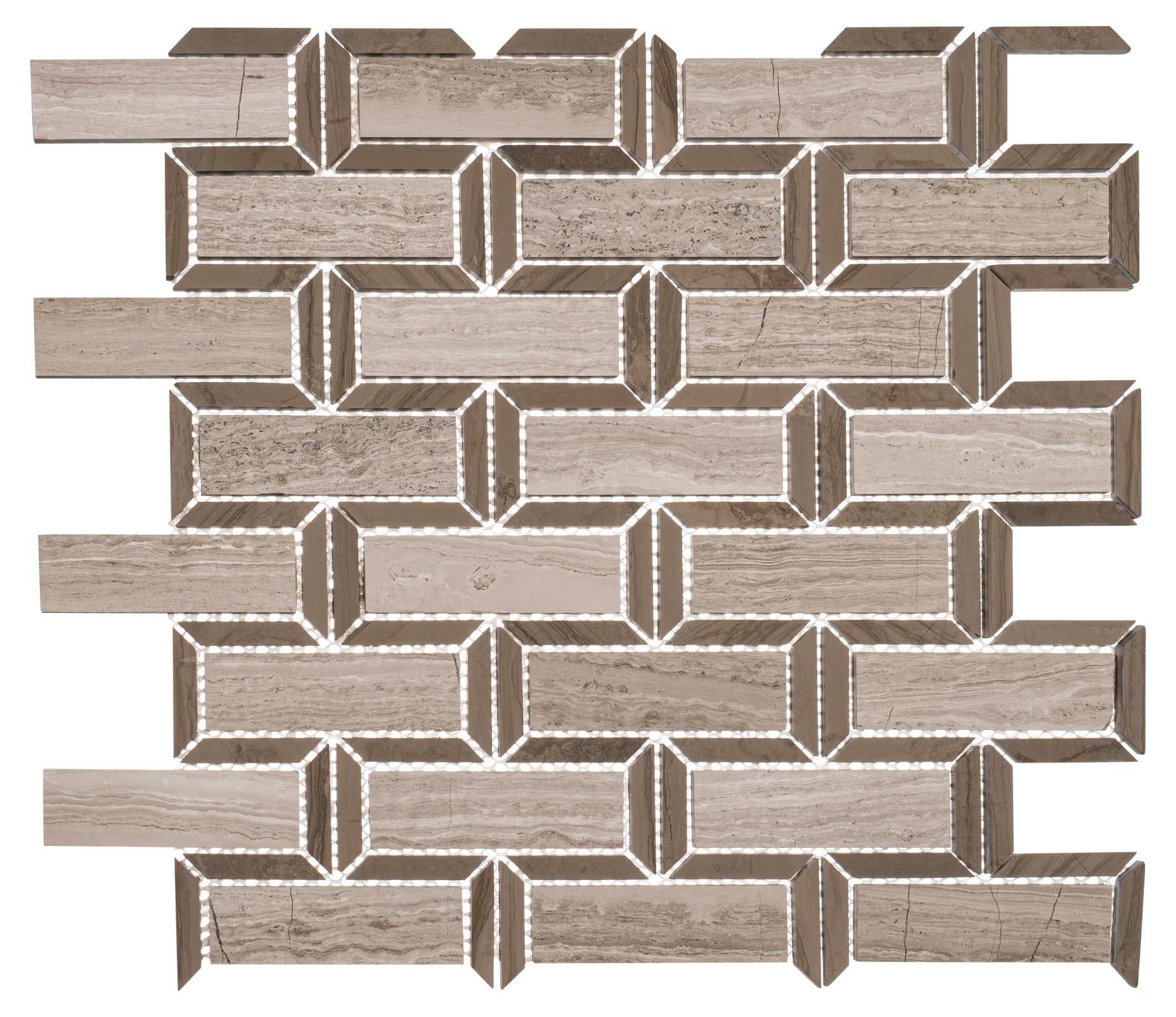 Rocca Natural Stone Linear Mosaic Tile Sheet