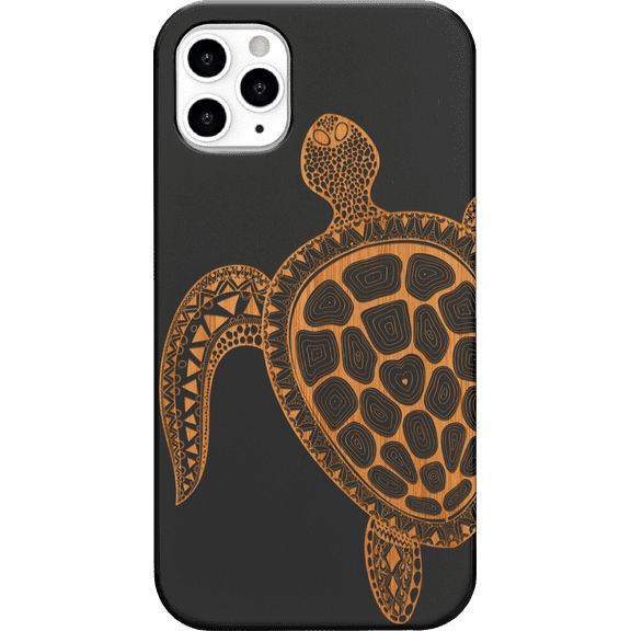 Turtle 3 - Engraved Phone Model: iPhone 11 Pro, Color: Black