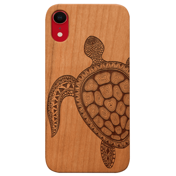 Turtle 3 - Engraved Phone Model: iPhone XR, Color: Cherry