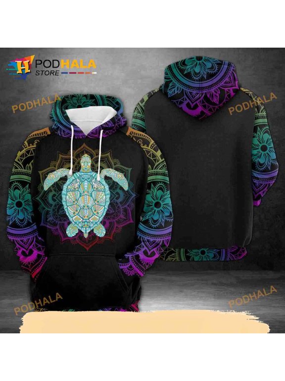 Turtle 3D Hoodie T-Shirt All Over Print