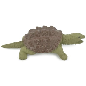 Turtle, Alligator Snapping Turtle, Plastic Reptile, Educational, Realistic, Figure, Lifelike Model, Figurine, Replica, Gift, 2 1/2" F9000 B48