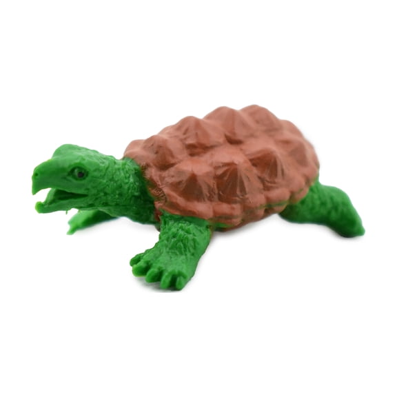 Turtle, Alligator Snapping Turtle, Plastic Reptile, Educational, Realistic, Figure, Lifelike Model, Figurine, Replica, Gift, 2" F1748 B77