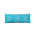 thumbnail image 1 of Turtle Aqua Blue Body Pillow Cover 20 x 54 Inch Decorative Pillow Cover Coastal Ocean Boho Flower Retro Mottled Lumbar Pillowcase Seasonal Rectangle Cushion Case for Couch Sofa Bed Living Room, 1 of 7