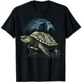 thumbnail image 1 of Turtle Art Animal Animal Design Zoo Turtle Black oversized loose and comfortable T-Shirt, 1 of 3