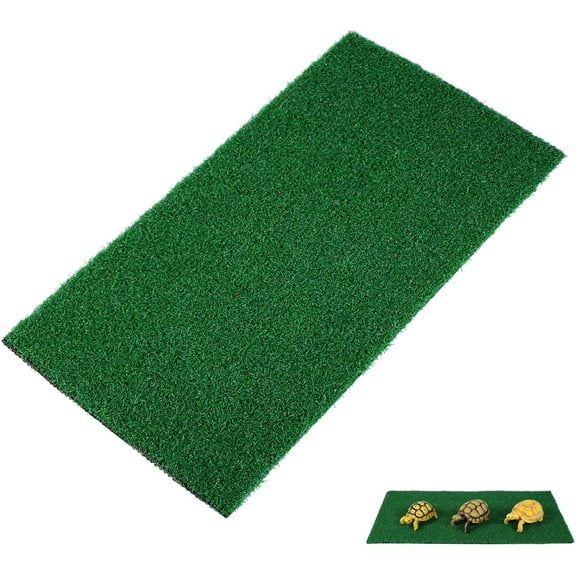 Turtle Basking Platform,Artificial Grass Turf Resting Simulated Turtle Turf Fish Tank Simulation Turf Climbing Platform Turf (19.65x9.83in)