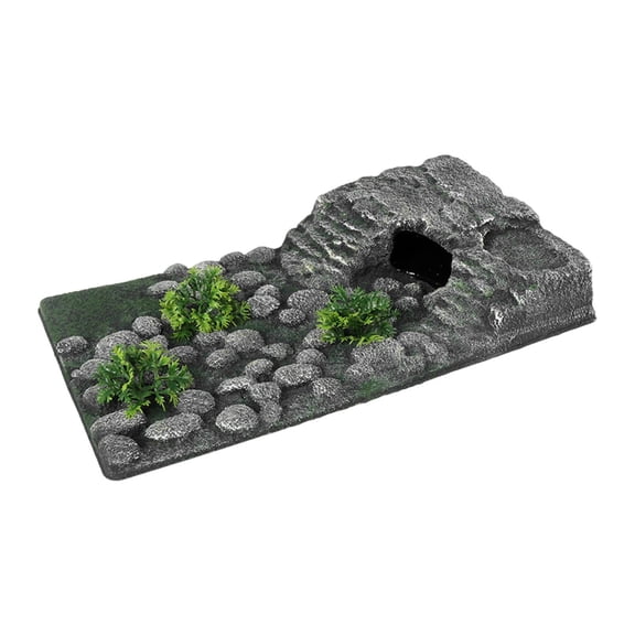 Turtle Basking Platform Reptile Ledge Resting Terrace with Large 15.16 Inch Size for Land Tortoises and Amphibians