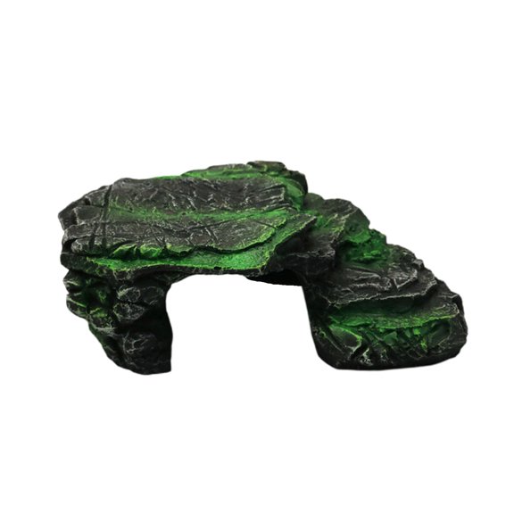 Turtle Basking Platform - Resin Craft Playing and Resting Rock Platform Aquarium Decoration for Reptiles