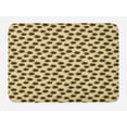 thumbnail image 1 of Turtle Bath Mat, Repetitive Swimming Sea Hexagonal Shape Shell Lines, Plush Bathroom Decor Mat with Non Slip Backing, 29.5" X 17.5", Olive Green Chocolate, by Ambesonne, 1 of 2