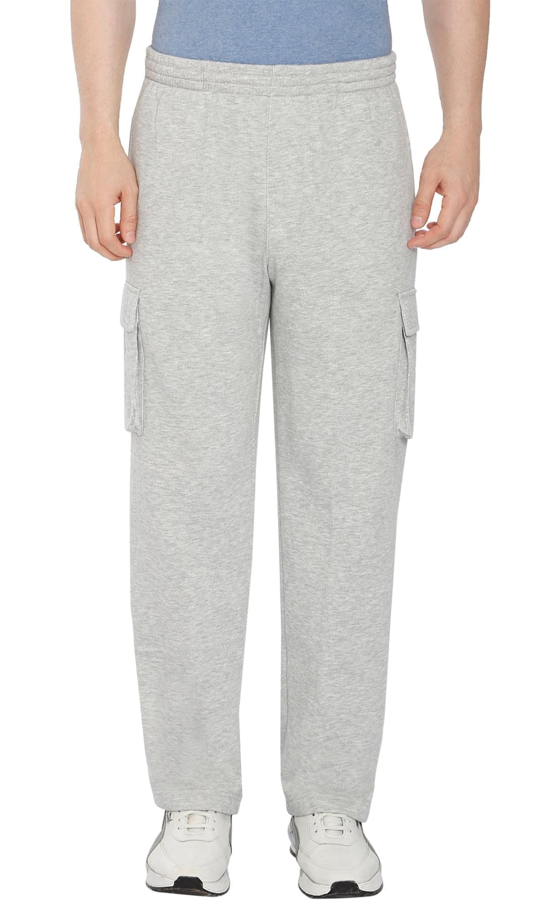 Drawstrigns Turtle Bay New York Men's Brushed Fleece Cargo Pants – Comfy Sweatpants ...