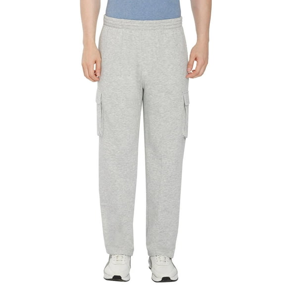 Turtle Bay New York Men's Brushed Fleece Cargo Pants – Comfy Sweatpants with inner drawstrings