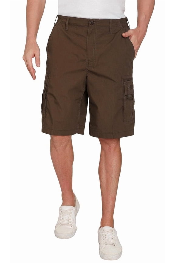 Men’s Elastic-Waist Cargo Shorts – Relaxed Fit, 6 Pockets, Durable Cotton Blend