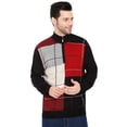 thumbnail image 1 of Turtle Bay New York Men's Casual Color Block Sweater - with Quarter Zip & Long Sleeves, 1 of 6