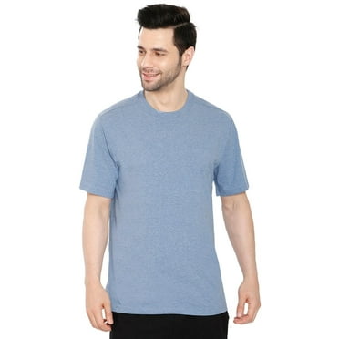 Turtle Bay New York Men's Crew Neck Solid Colour T-shirt in Short Sleeves and Relaxed Fit