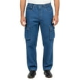 thumbnail image 1 of Turtle Bay New York  Men’s Double Cargo Pocket Pull-On Jeans – Rugged Cargo Pants in Cotton Blend Fabric, 1 of 6