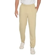 TURTLE BAY APPAREL Turtle Bay New York Men's Knit Pants - Pull On Elastic Waist for Effortless Dressing and Relaxed Comfort