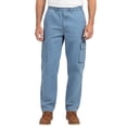 thumbnail image 1 of Turtle Bay New York Men’s Pull-On Denim Jeans, Elastic Waist, Double Cargo Pockets, Comfortable Stretch Fit, 1 of 5