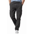 thumbnail image 1 of Turtle Bay New York Men’s Pull-On Jeans with Double Cargo Pockets, Elastic Waist, Relaxed Fit, 1 of 5