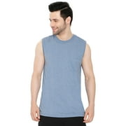 Turtle Bay New York  Men's  Sleeveless Relaxed Midweight Fit T-Shirt with Pocket - Cool Off in Our Tough Tank