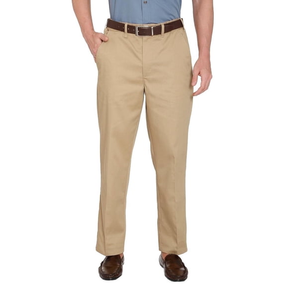Turtle Bay New York Men's Stretch Waist Chinos with a hidden elastic waist and flat front