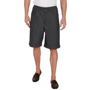 TURTLE BAY APPAREL Turtle Bay New York Men's Stretch Waist Pull On Shorts Free of Buttons & Snaps in Denim and Twill