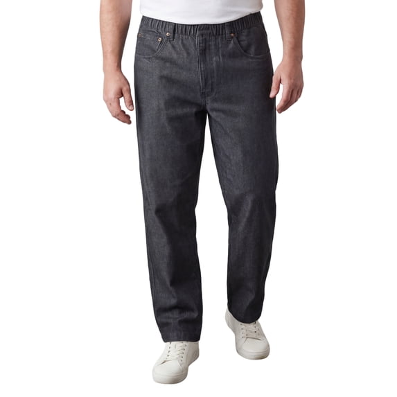 Turtle Bay New York Men's Casual Comfort Elastic Waist Pull-On Denim Pants(Plus Sizes)