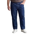 thumbnail image 1 of Turtle Bay New York Mens Comfort Fit Casual Elastic Waist Pull on Jeans in Denim (Plus Sizes), 1 of 10