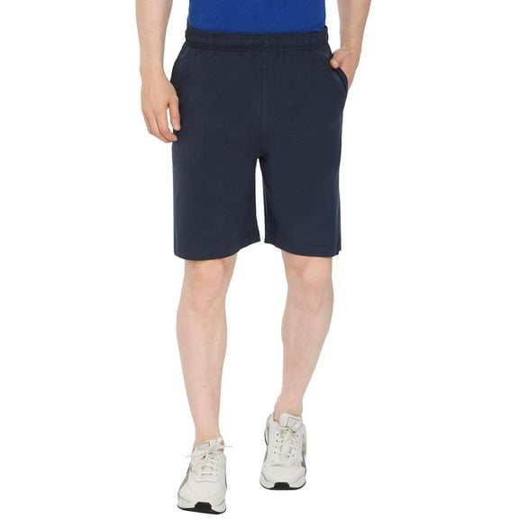 Turtle Bay New York Mens Cotton Knit Shorts with Elastic Waistband and Inner Drawstrings