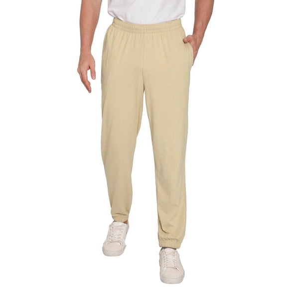 Turtle Bay New York Mens Pull On Elastic Waist Knit Pants - Relaxed & Effortless Dressing for Comfort