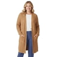 thumbnail image 1 of Turtle Bay New York Women’s Cable Knit Duster Cardigan, Open Front, Longline with Pockets, 1 of 5