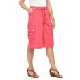 thumbnail image 1 of Turtle Bay New York Women's Calcutta Split Skirt in 100% cotton with Cargo Pocket, 1 of 6