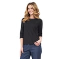 thumbnail image 1 of Turtle Bay New York Women's Classic Comfort Fit 3/4 Sleeve length Crew Neck Jersey Knit T-Shirt, 1 of 4