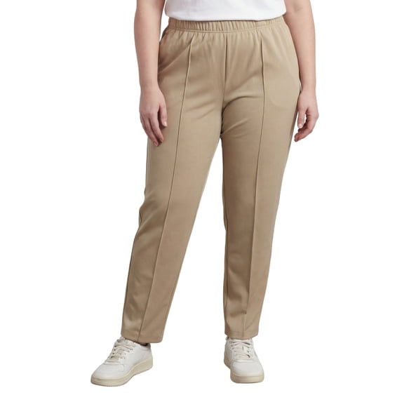 Turtle Bay New York Womens Pull On Polyester Slacks Elastic Waist