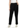 thumbnail image 1 of Turtle Bay New York Womens Classic Polyester Pants - Pull On Slacks with Elastic Waist and Side Pockets, 1 of 7