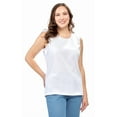 thumbnail image 1 of Turtle Bay New York Women's Classic Relaxed Fit Cotton blend Sleeveless Tank Top, 1 of 3