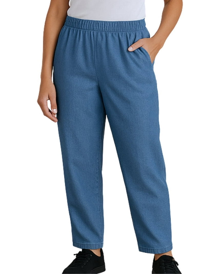 Women's Stretchy Pull On Denim Jeans Soft, Lightweight