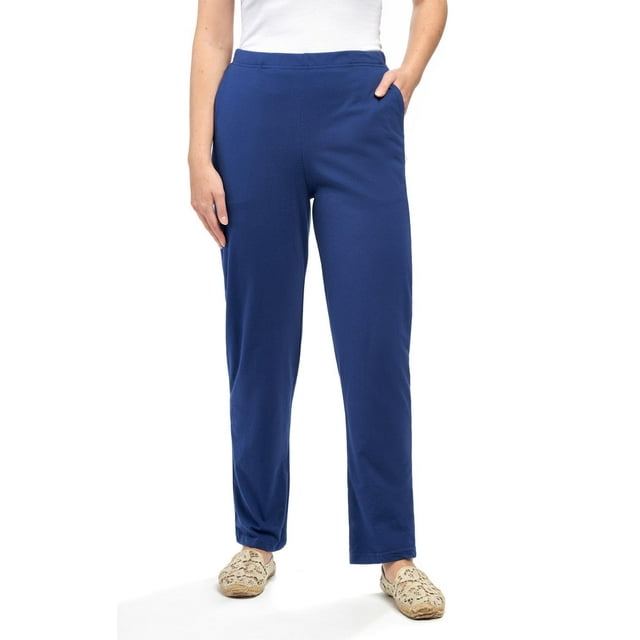 Turtle Bay New York Women's Knit Pull On Pant with pockets Casuals
