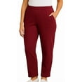 thumbnail image 1 of Turtle Bay New York Women's Plus Size Knit Pull on Pants - Cotton Blend Sweatpants with Flat Front Waistband and Side Seam Pockets, 1 of 6