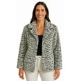 thumbnail image 1 of Turtle Bay New York   Women's One Button Faux Fur Lined Swing Jacket, 1 of 6