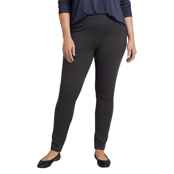 Turtle Bay New York Women's Premium Cotton Stretch High-Waisted Black Leggings - Dressy Comfort in an Everyday Essential