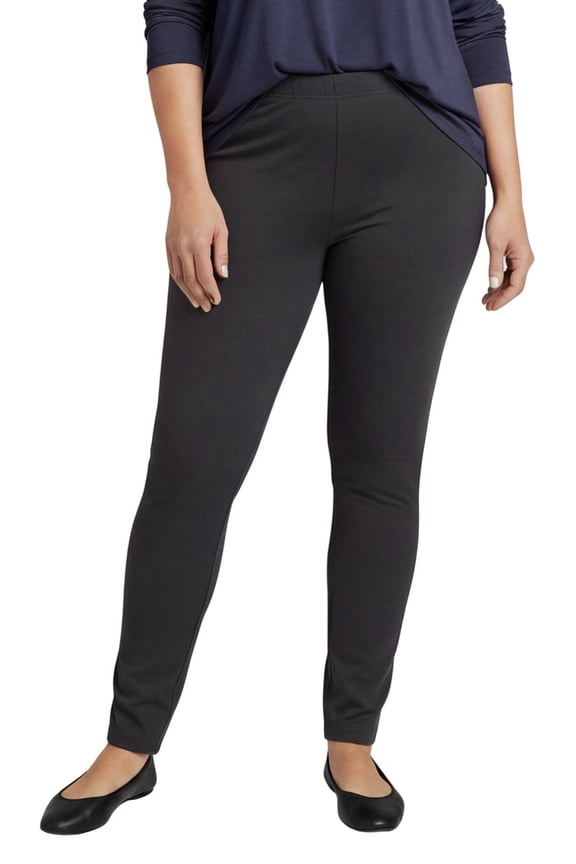 Women's Premium Cotton Stretch High-Waisted Black Leggings - Dressy Comfort in an Everyday Essential