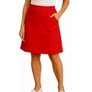 TURTLE BAY NEW YORK Women's Pull on Skort in Twill with Elastic Waist and Front Pockets