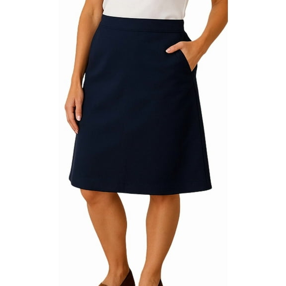 Turtle Bay New York Women's Pull on Skort in Twill with Elastic Waist and Front Pockets