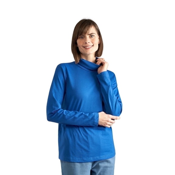 Turtle Bay New York Women's Relaxed fit Long Sleeved Turtleneck Top