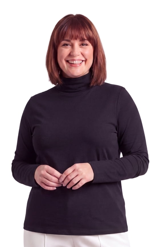 Women's Relaxed fit Long Sleeved Turtleneck Top