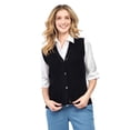 thumbnail image 1 of Turtle Bay New York Womens Button Front Cable Knit Cardigan Sweater Vest, 1 of 6