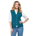 thumbnail image 1 of Turtle Bay New York Womens Button Front Cable Knit Cardigan Sweater Vest, 1 of 8